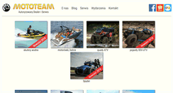 Desktop Screenshot of mototeam.pl